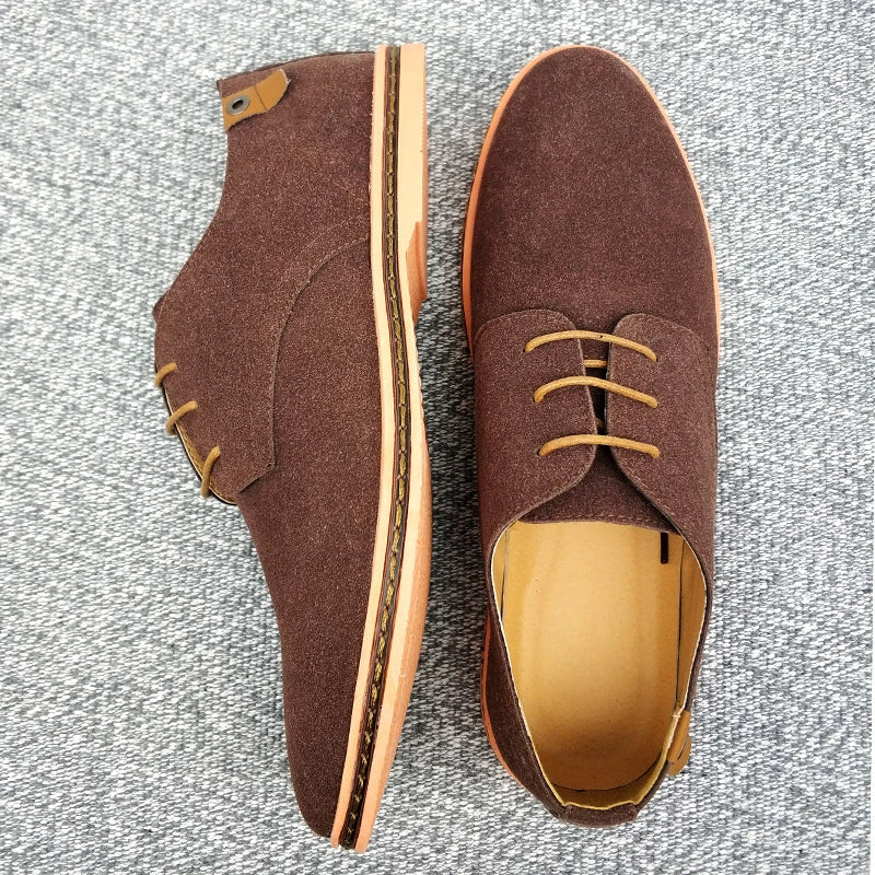 Scarpe Oxford in pelle scamosciata ClassicStep: raffinata maestria artigianale per il gentiluomo moderno