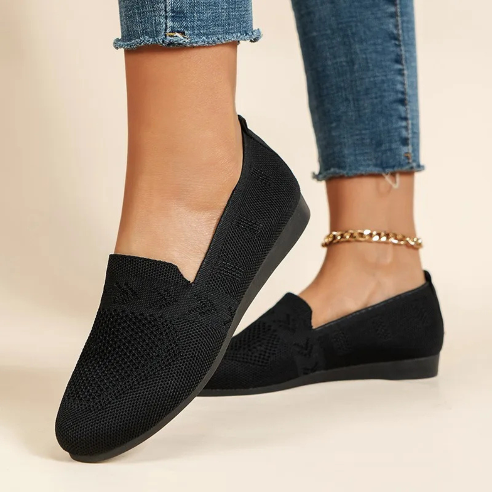 Scarpe slip-on in rete traspirante da donna