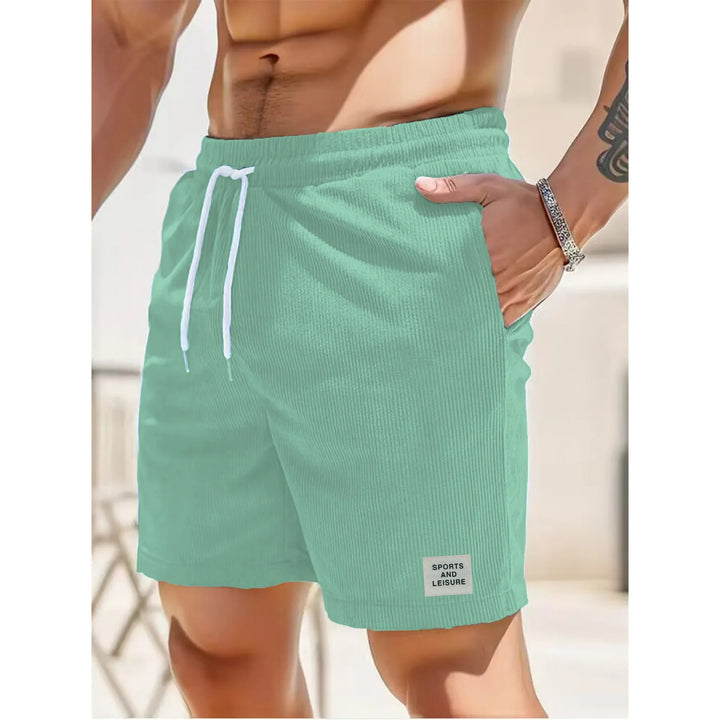 Lioren – Shorts effetto velluto a coste da uomo