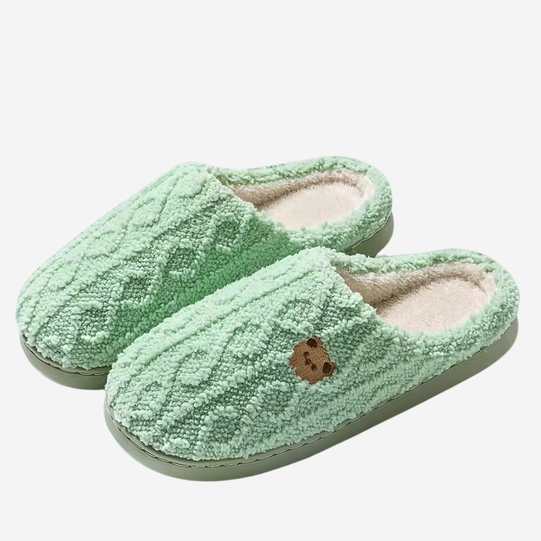 Calde pantofole morbide da donna