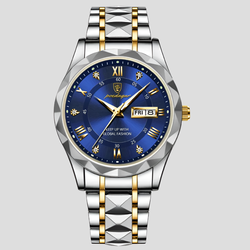 Orologio in acciaio inossidabile di lusso per uomini da indossare tutti i giorni