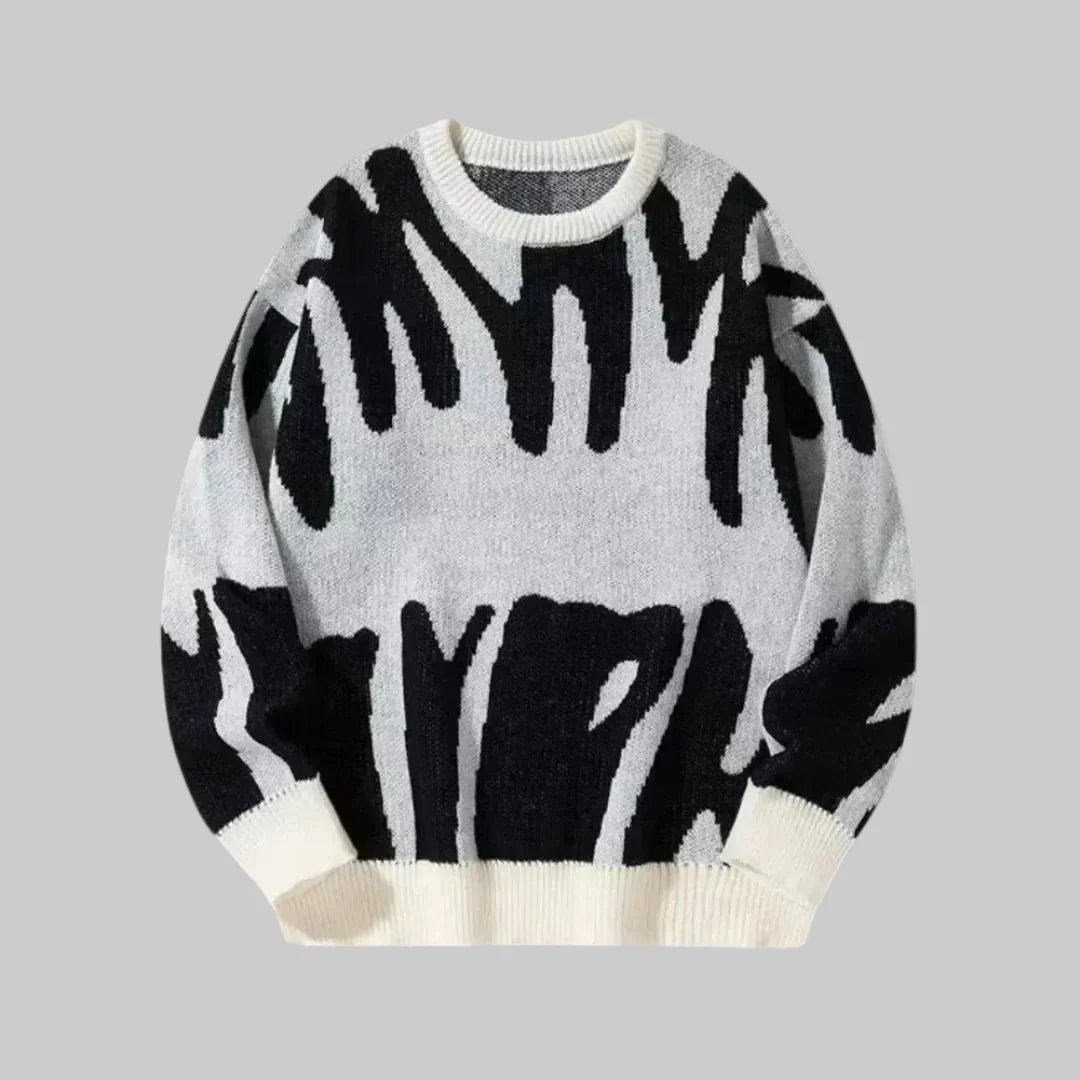 Texture Morbida - Pullover in Maglia Casual per Uomini
