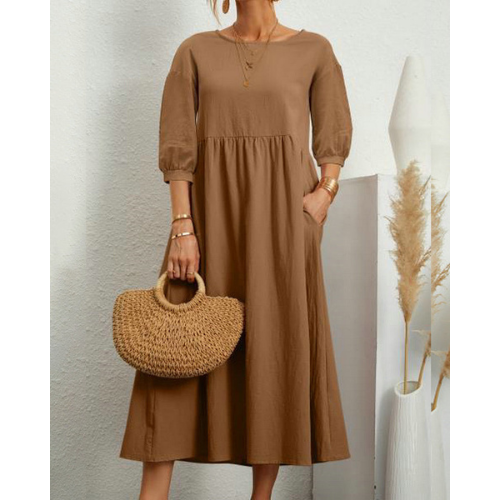 Isabelle – Abito Estivo Elegante Smockato per Donna | Midi