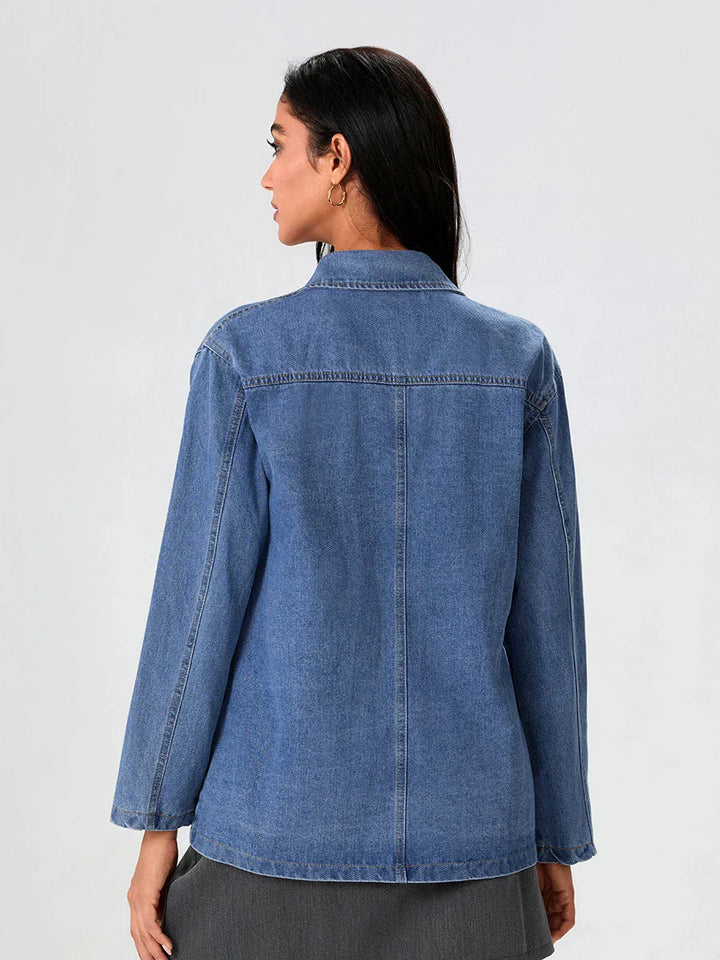 UrbanEdge – Blazer in denim con vestibilità classica