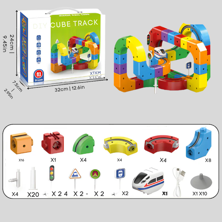 Set di Costruzione Treno Meccanico 3D