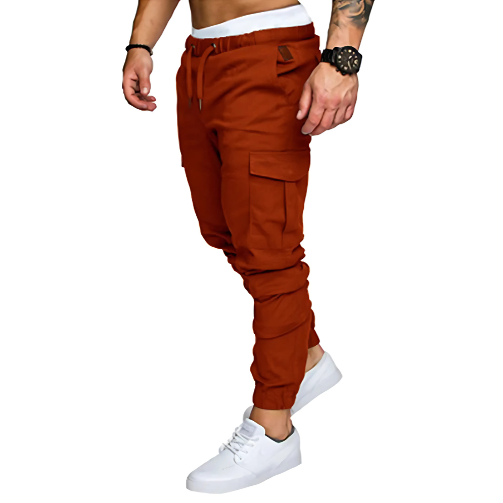 Pantaloni Jogging Cargo Multi-Tasche per Uomo