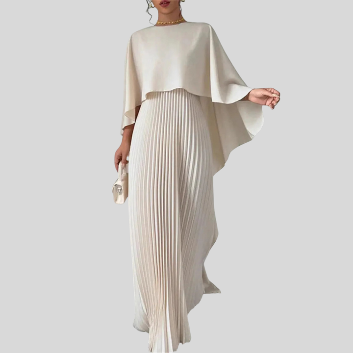 Abito Maxi a Manica Batwing – Silhouette Fluida