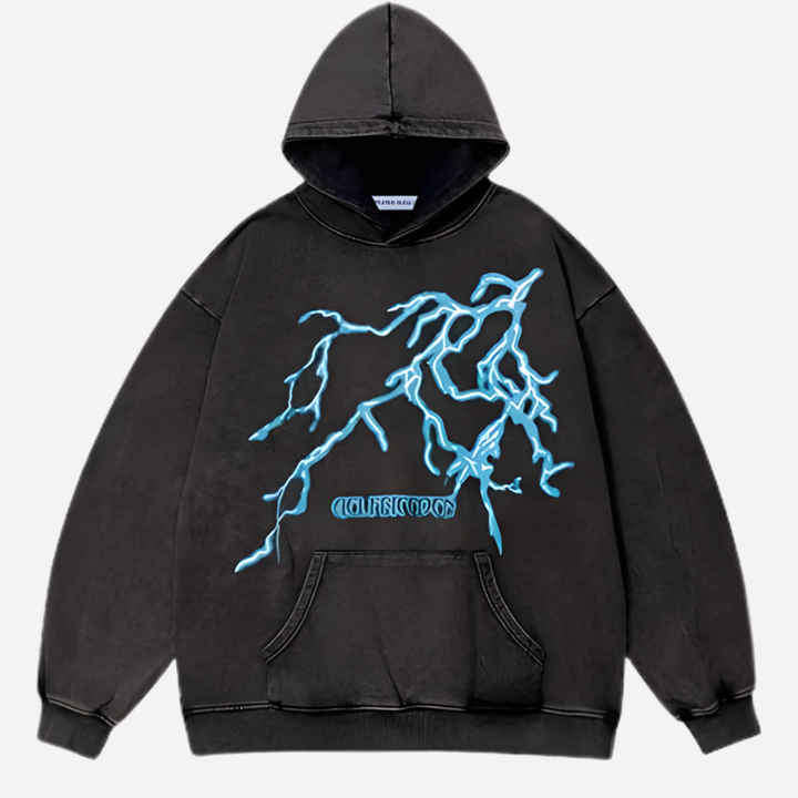 Felpa Unisex Oversized con Grafica Stampa 3D
