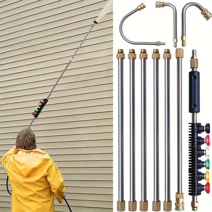 Set di Aste Telescopiche per Lavatrice ad Alta Pressione 4000 PSI