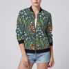 Design Floreale con Giacca Stampata per Donne
