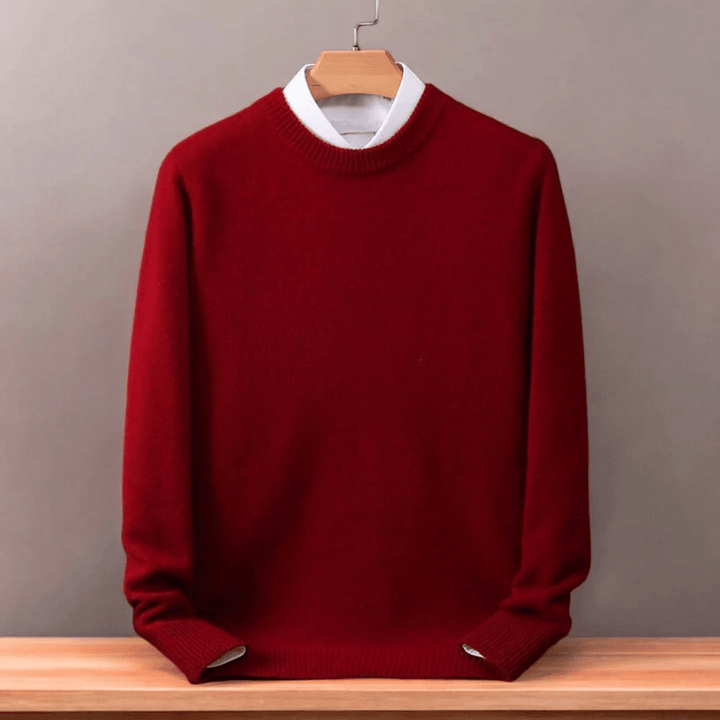 Maglione in lana fine oversize per uomini