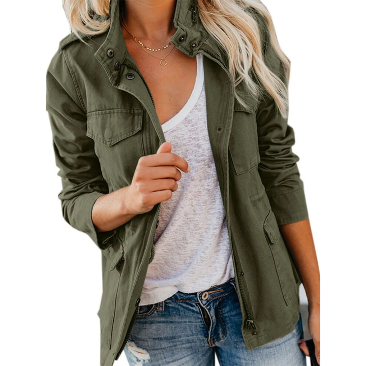 Giacca Zip Casual Donna Stylish | Comfort Versatile