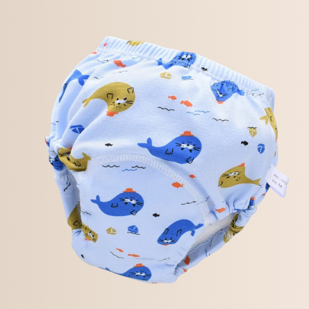 Pantaloni di Allenamento per Bambini in Cotone Riutilizzabili a 6 Strati