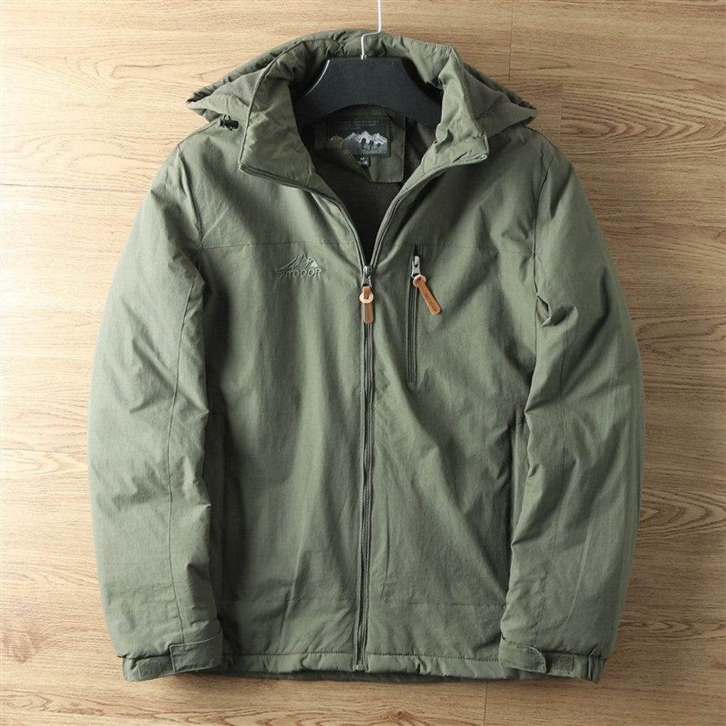 Giacca Outdoor Impermeabile e Traspirante da Uomo con Cappuccio