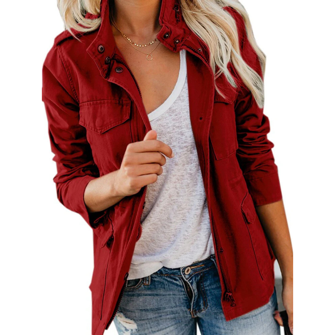 Giacca Zip Casual Donna Stylish | Comfort Versatile