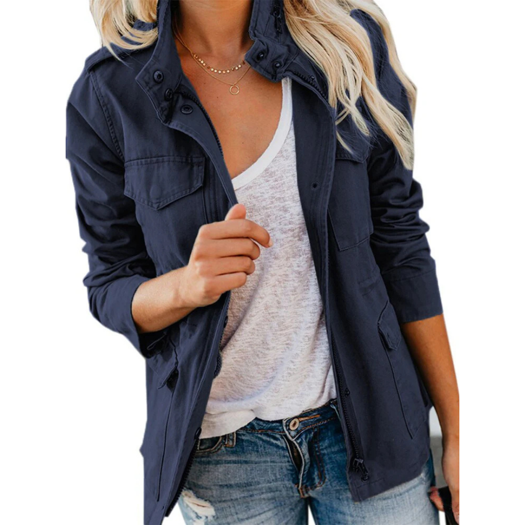 Giacca Zip Casual Donna Stylish | Comfort Versatile
