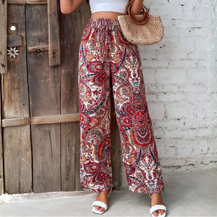 Pantaloni a Gamba Larga Bohemien per Donne