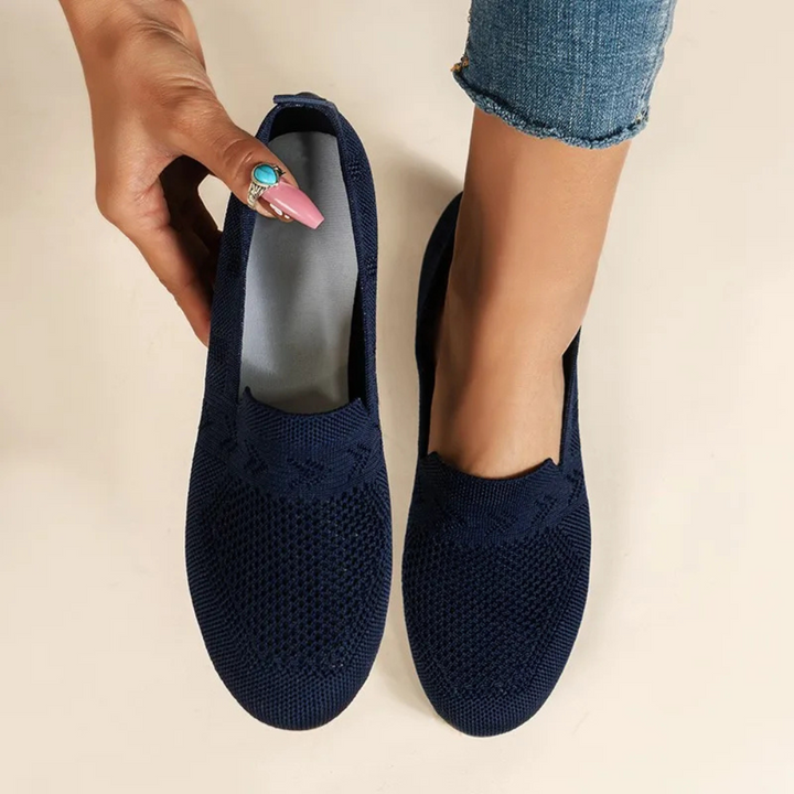 Scarpe slip-on in rete traspirante da donna