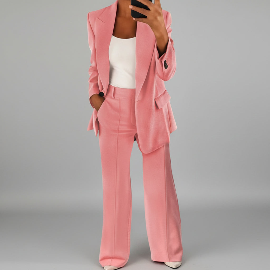 Completo da Donna con Pantaloni a Gamba Larga