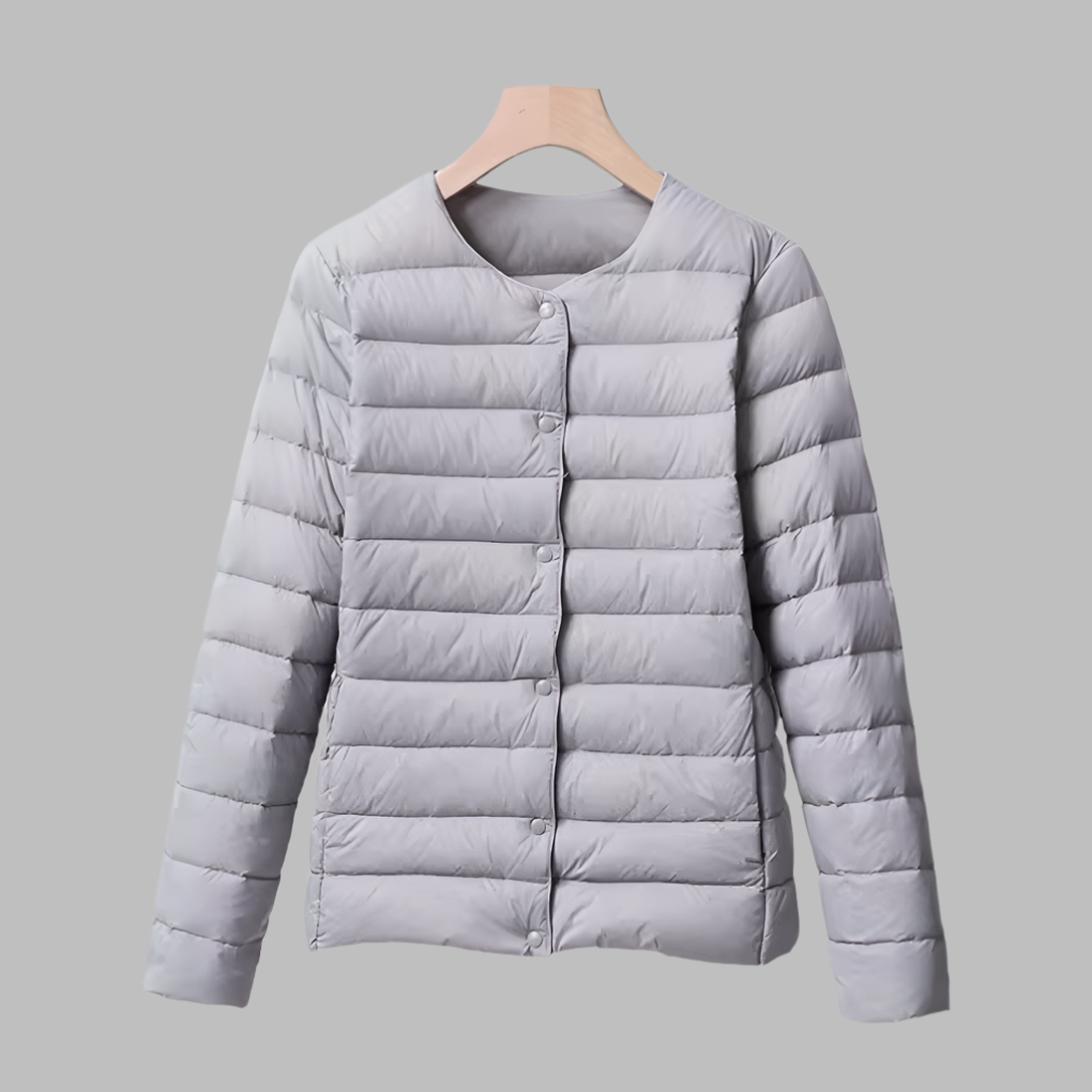 Puffer Senza Collo Primavera e Inverno per Donne