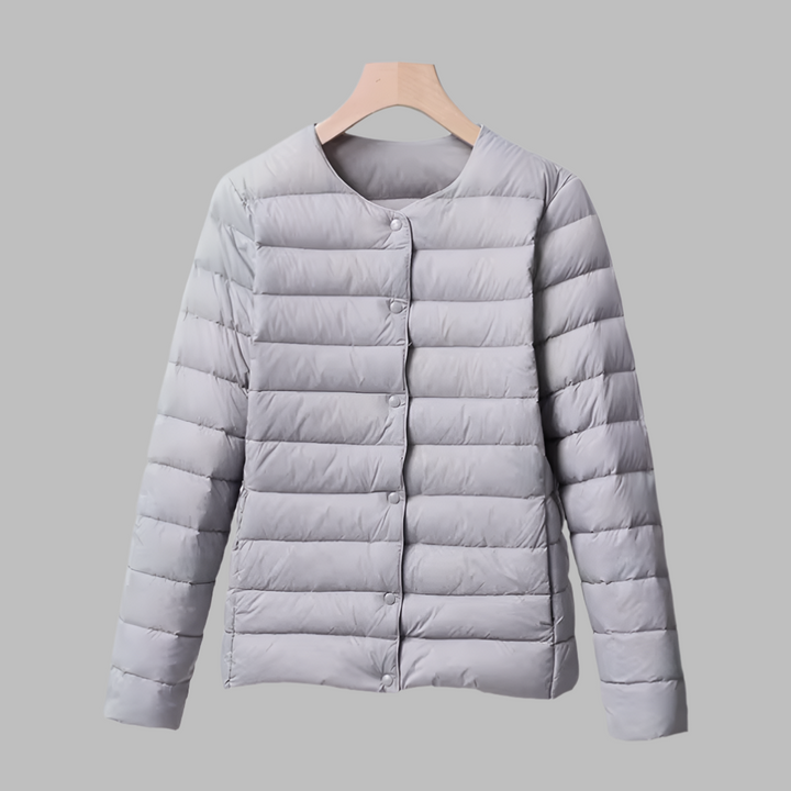 Puffer Senza Collo Primavera e Inverno per Donne