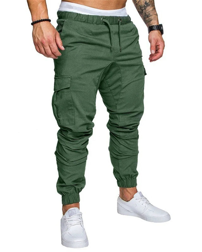 Pantaloni Jogging Cargo Multi-Tasche per Uomo