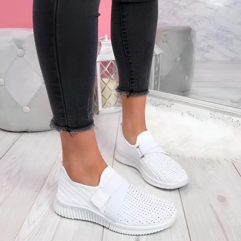 Ballerine casual con cinturino a T da donna