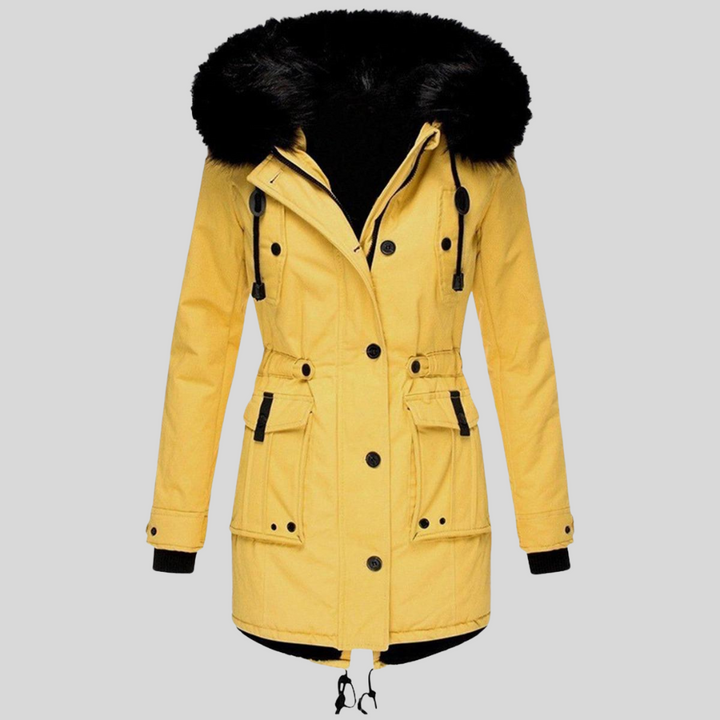 Cappotto Invernale da Donna con Cappuccio – Strato Funzionale con Tasche