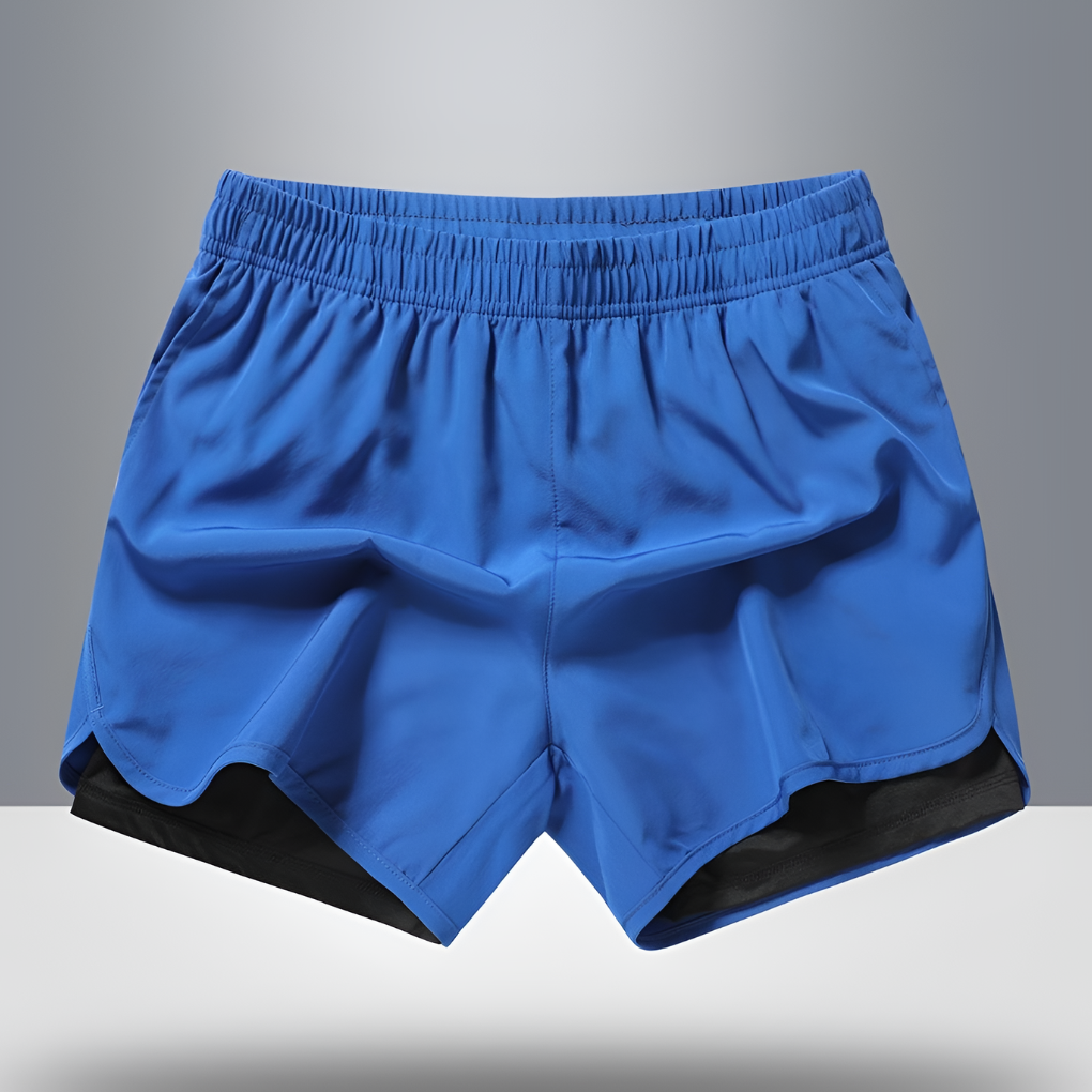 Shorts da corsa uomo quick-dry con zip