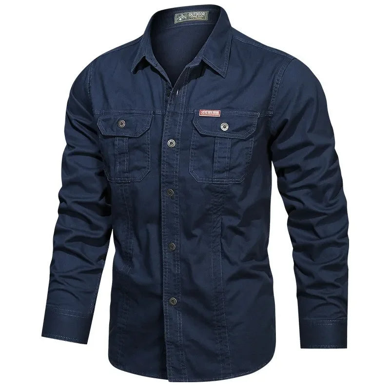 Camicia Uomo Utility Pocket Button-Up