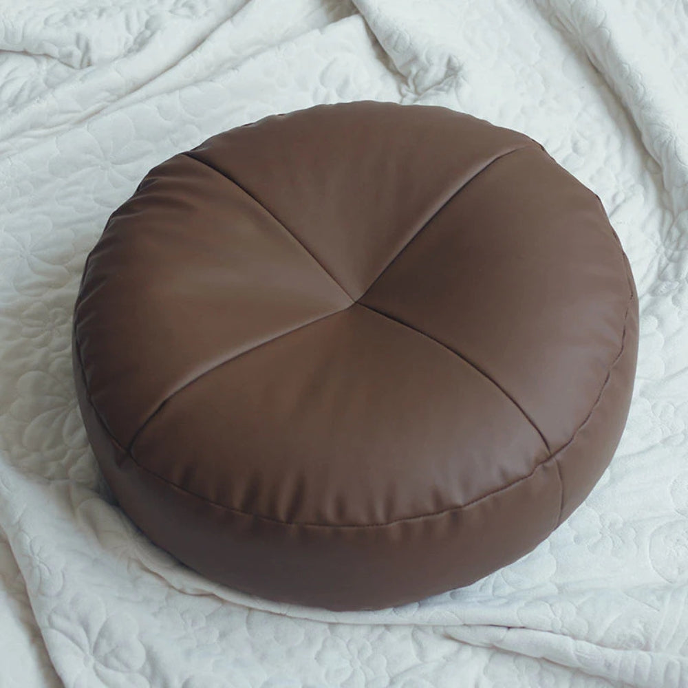 Cuscino da seduta in stile giapponese in pelle nappa
