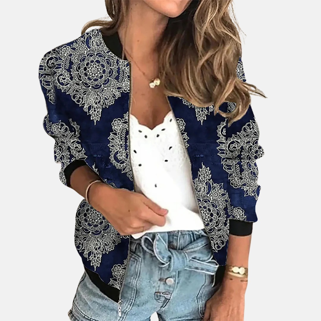 Giacca bomber da donna di ispirazione vintage