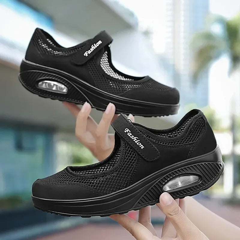 Scarpe slip-on ergonomiche in mesh traspirante