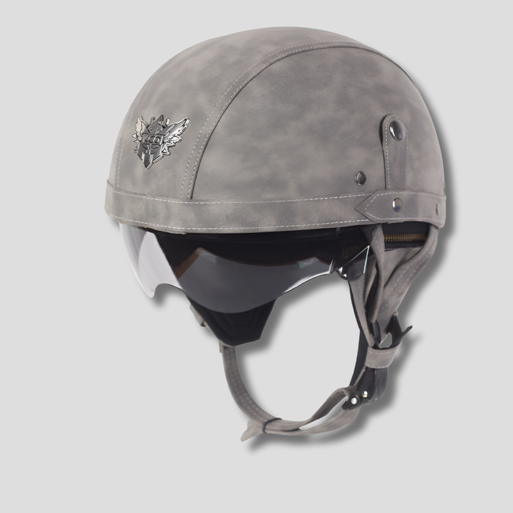 Casco Vintage per Motocicletta con Visiera Retrattile