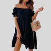 Abito Mini Elegante a Spalla Scoperta per l'Estate