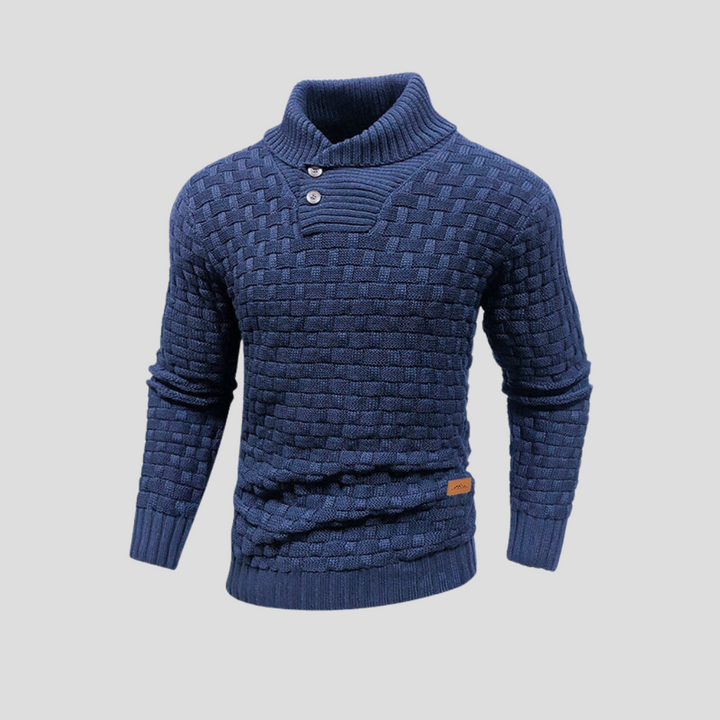 Maglione Button-Up a Mezza Collo per Uomo
