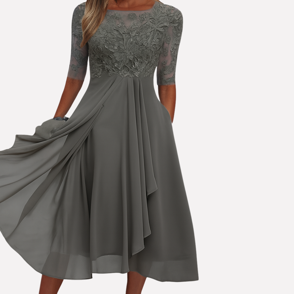 Abito Maxi da Donna con Pizzo