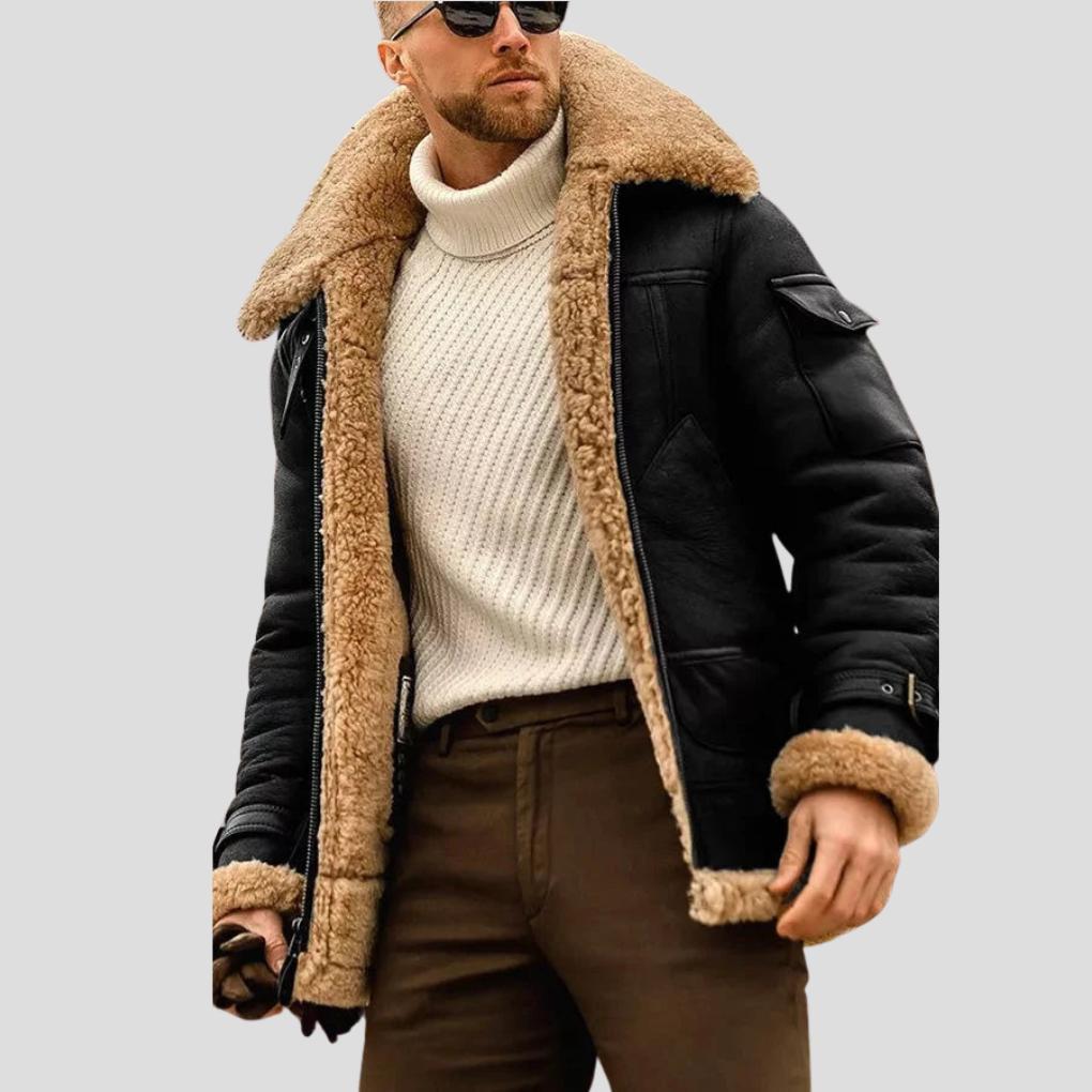 Giacca Biker Camel da Uomo