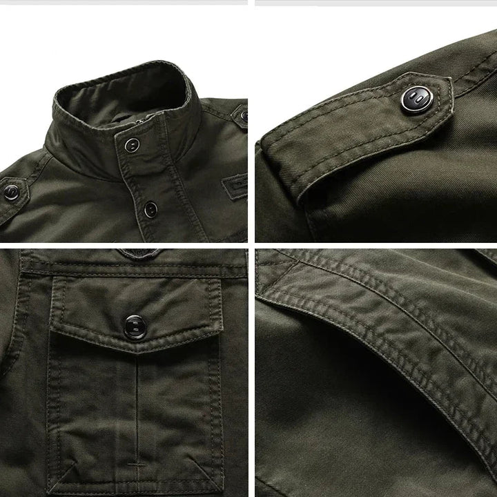 Giacca militare da uomo per la mezza stagione – Stile robusto e funzionalità quotidiana