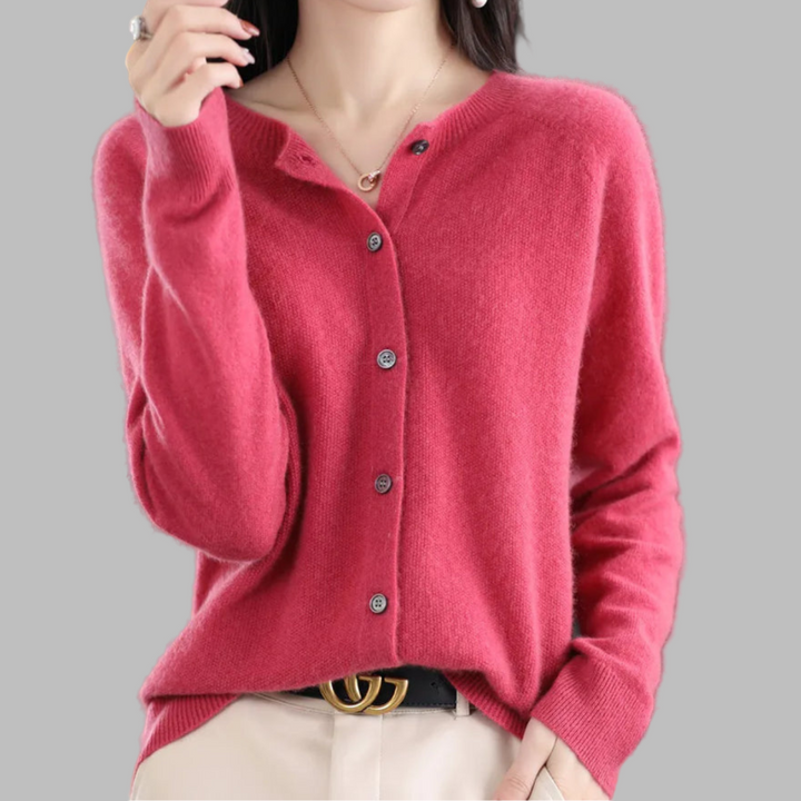 Cardigan da donna con collo O