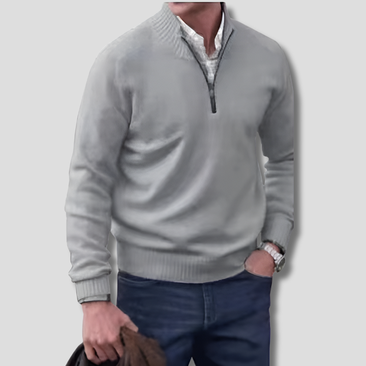Maglione Mezza Zip da Uomo – Scelta Stilosa per Sovrapposizioni