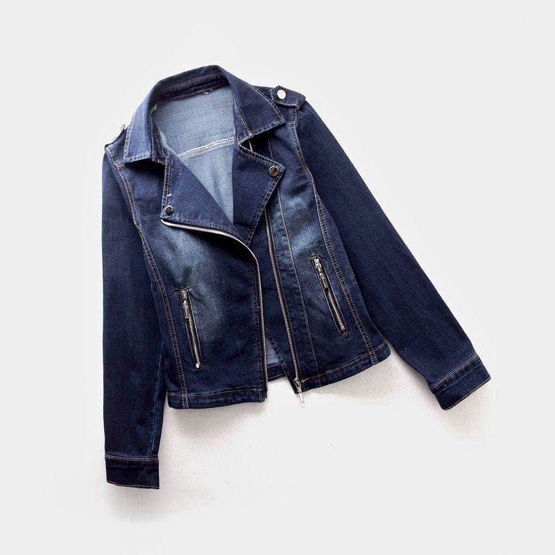 Giacca di jeans in cotone da donna