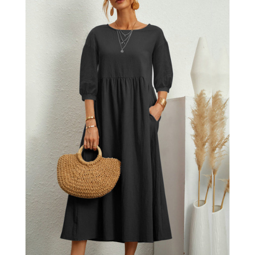 Isabelle – Abito Estivo Elegante Smockato per Donna | Midi