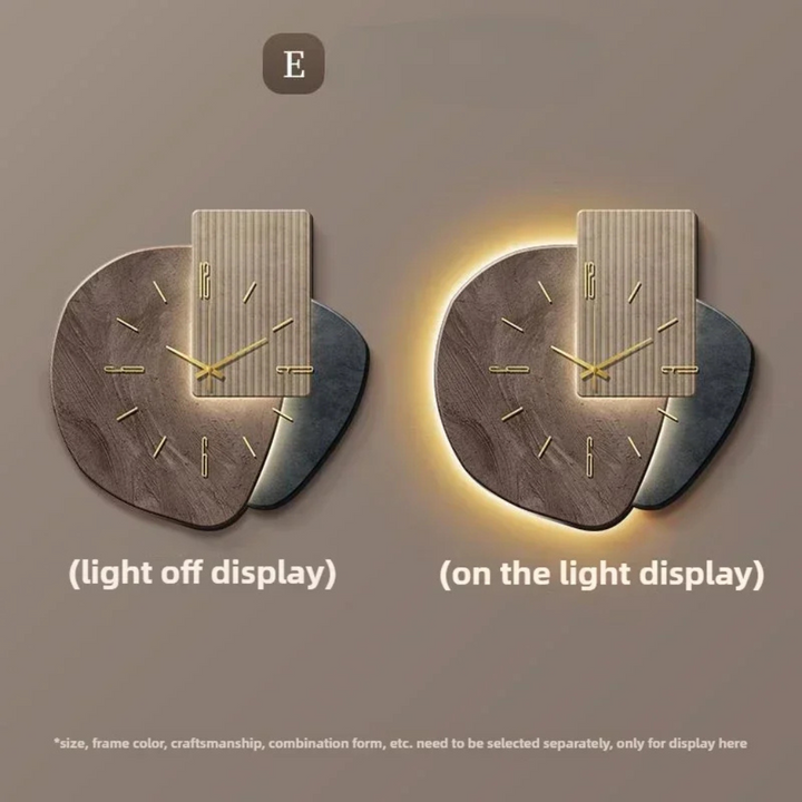 Orologio da Parete Minimalista Moderno con Luce
