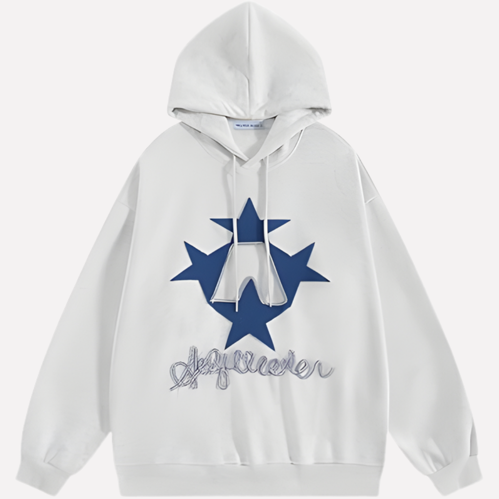 Felpa con cappuccio grafica oversize da donna