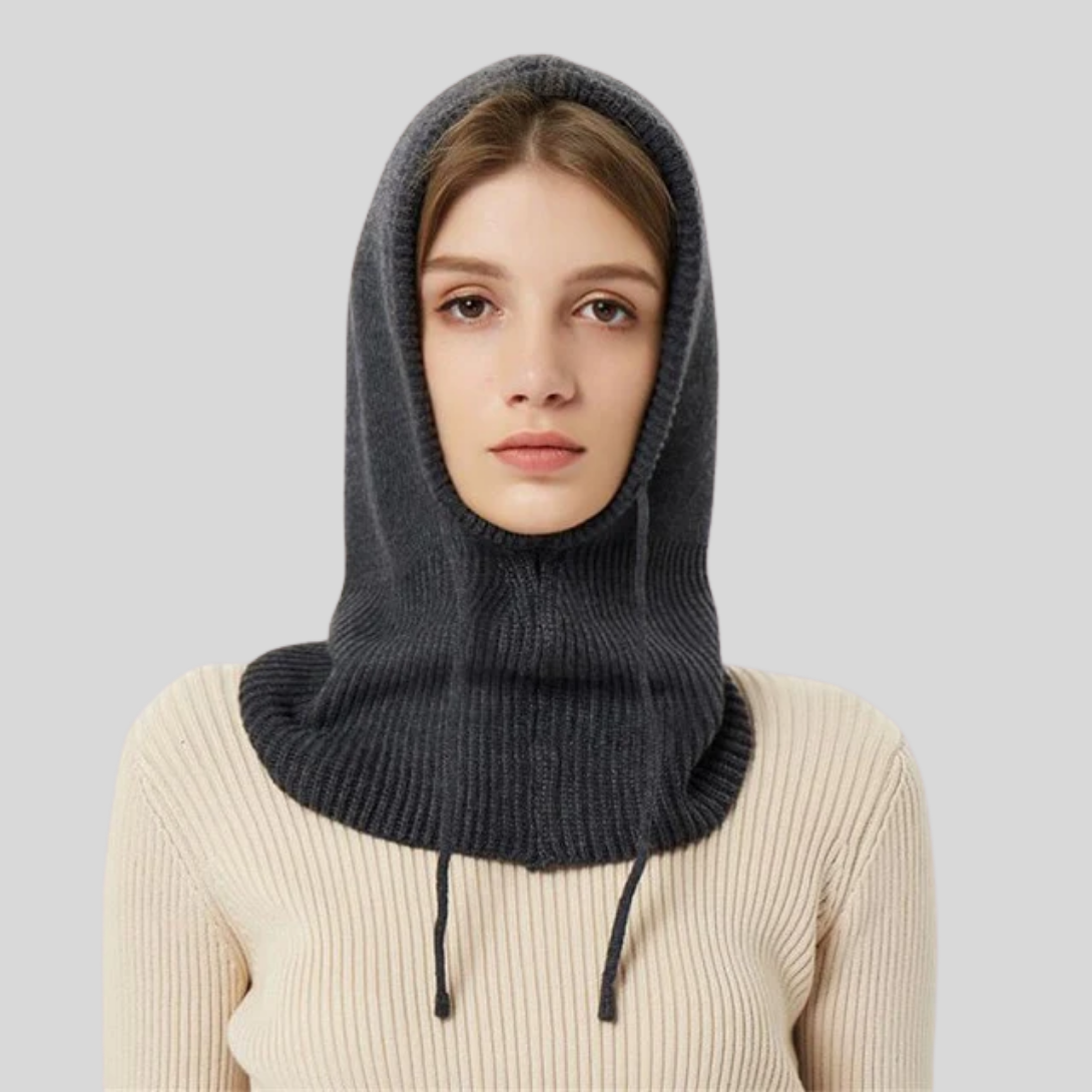 Scaldacollo Invernale con Cappuccio in Maglia