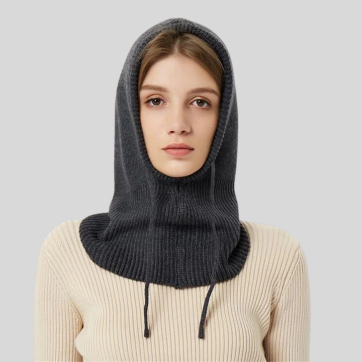 Scaldacollo Invernale con Cappuccio in Maglia