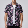 Camicia Hawaiana Stampa Fiore 3D per Uomo