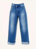Jeans Asimmetrici da Donna con Gamba Dritta