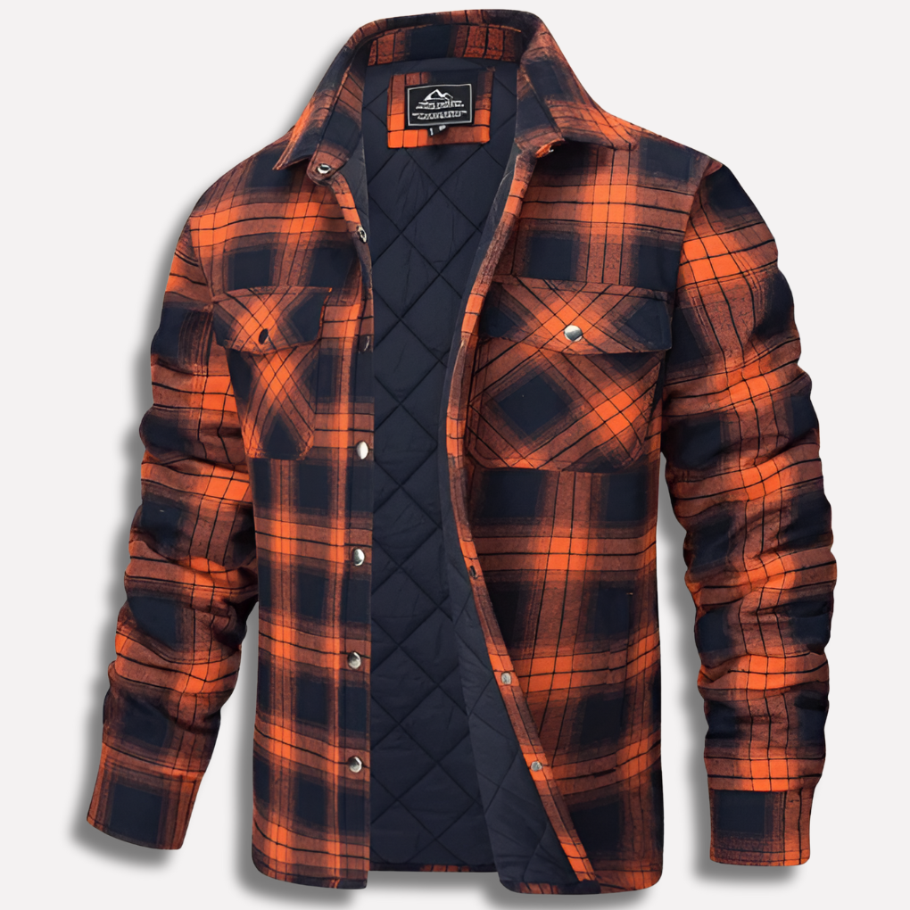 Camicia Flanella a Quadrati in Cotone da Boscaiolo